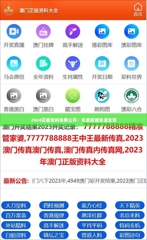 2024正版資料免費公開，獲取優(yōu)質(zhì)資源的全新途徑，優(yōu)質(zhì)資源獲取新途徑，2024正版資料免費公開