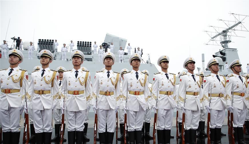 人民海軍70周年海上閱兵，壯麗航跡，榮耀瞬間，人民海軍70周年海上閱兵，榮耀瞬間，壯麗航跡展國威