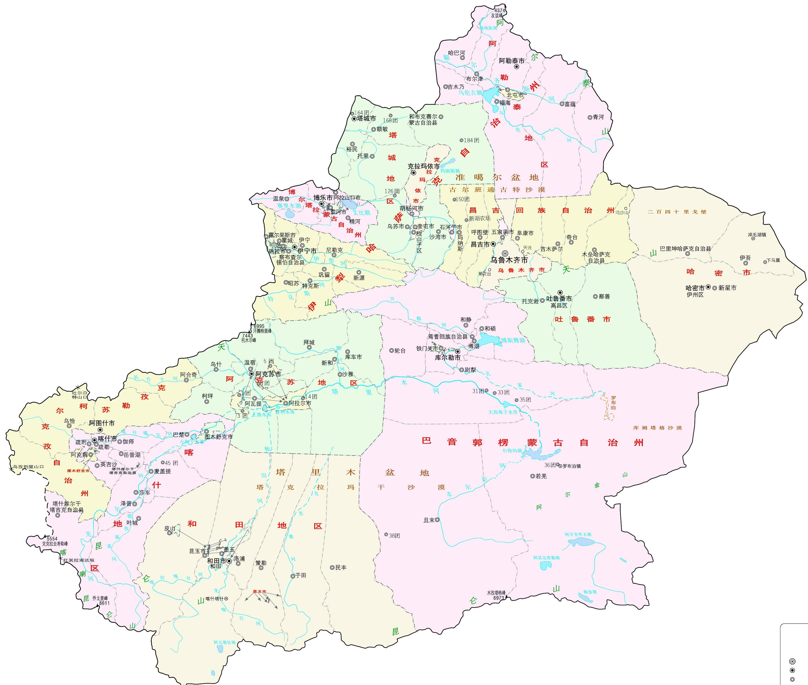 新疆地圖，探索神秘西域的指南，新疆地圖，神秘西域探索指南