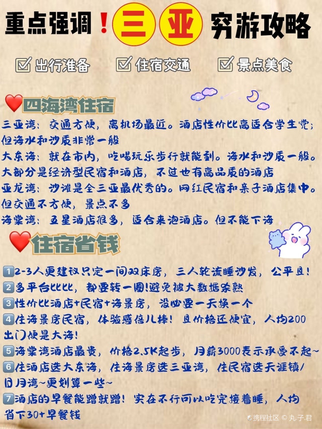 三亞窮游攻略及費(fèi)用詳解，三亞窮游攻略詳解與費(fèi)用剖析