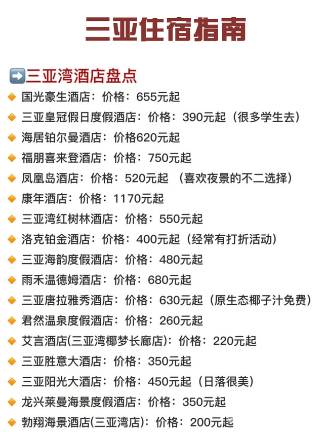 三亞酒店價格表——您的熱帶度假完美指南，三亞酒店價格大全，熱帶度假住宿指南