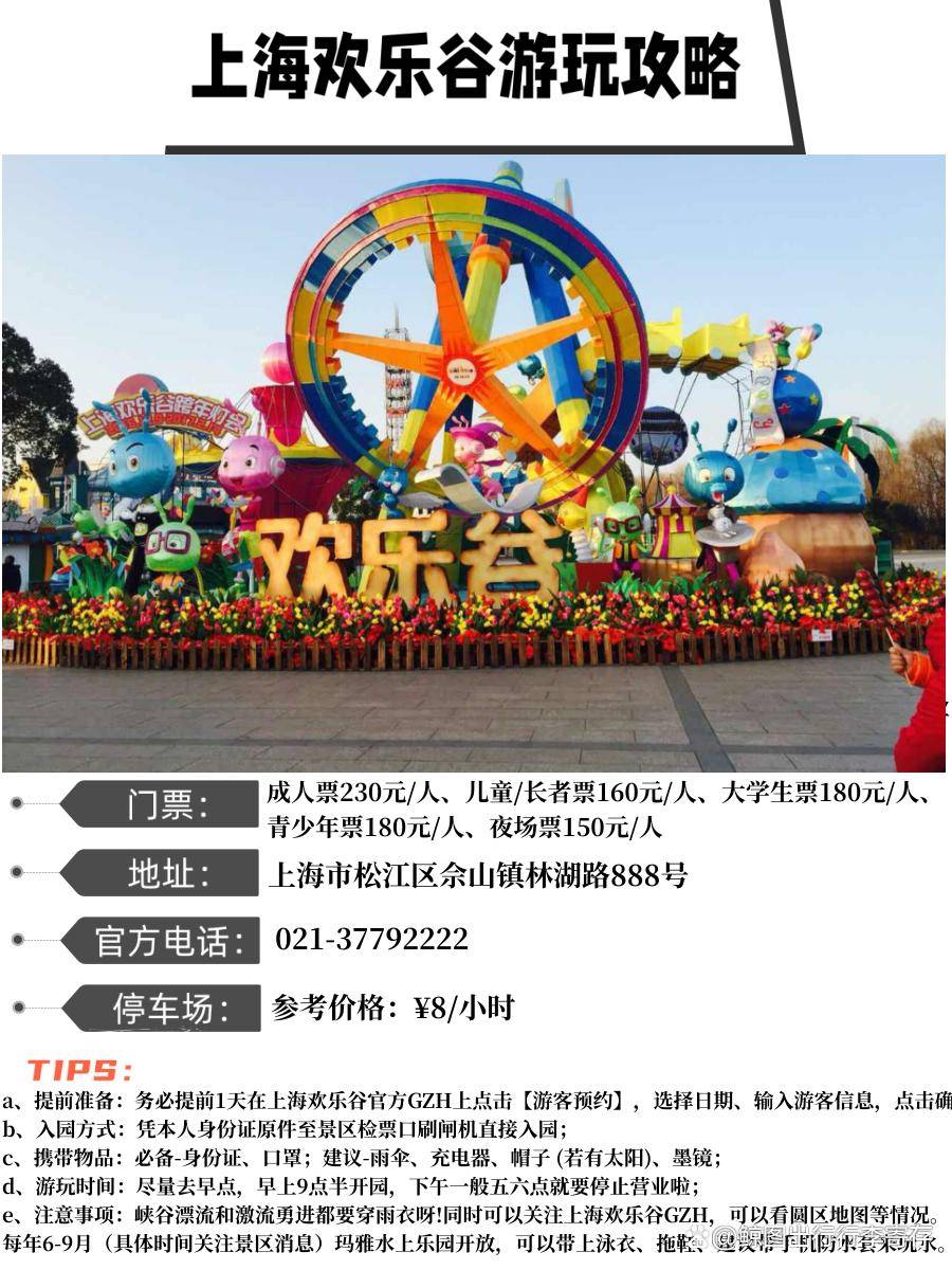 松江歡樂谷門票價格詳解，松江歡樂谷門票價格全面解析
